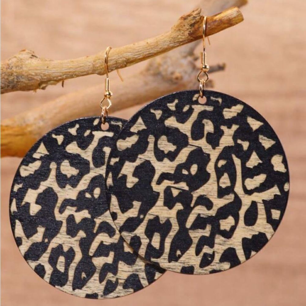 Bohemian leopard earrings A1007